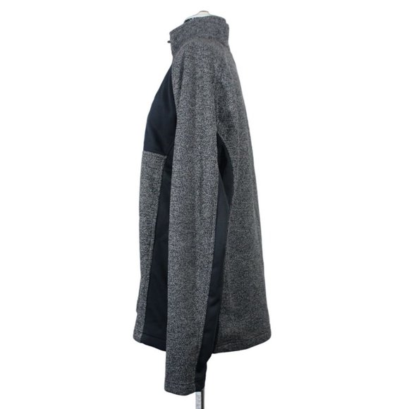 Spyder men's 1/2 zip front Gait knit fleece pullover jacket L - Picture 2 of 15